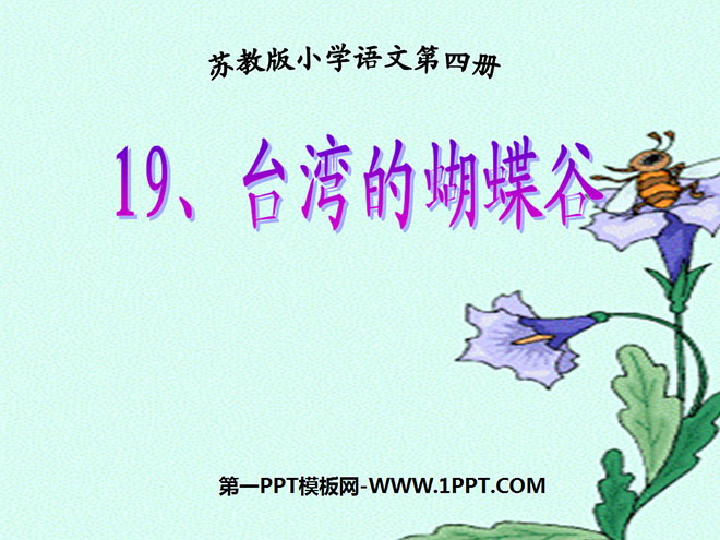 《台湾的蝴蝶谷》PPT课件5