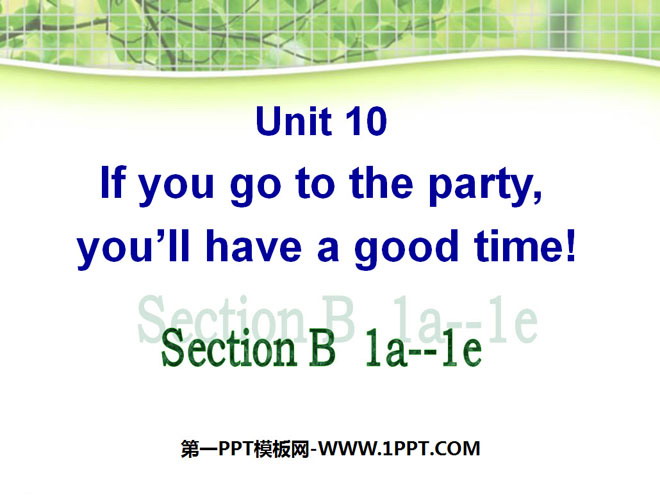 《If you go to the party you\ll have a great time!》PPT课件15