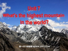 《What/s the highest mountain in the world?》PPT课件2