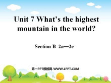 《What/s the highest mountain in the world?》PPT课件4