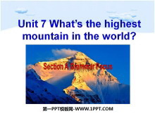 《What/s the highest mountain in the world?》PPT课件6