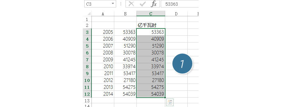 如何利用Excel图表功能制作一个伪双轴图表？