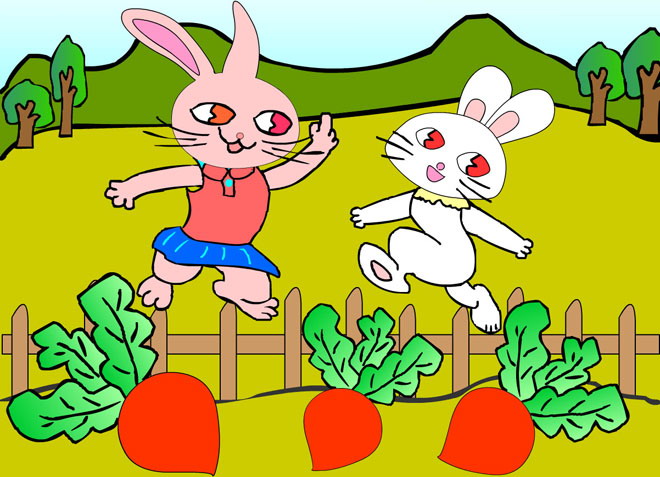 《小兔子找太阳》Flash动画课件
