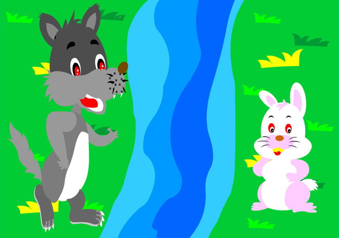《对面的兔子看过来》Flash动画课件