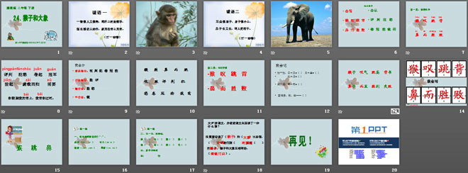 《猴子和大象》PPT课件2