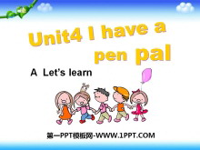 《I have a pen pal》PPT课件2