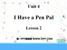 《I have a pen pal》PPT课件9