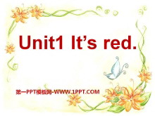 《It/s red》PPT课件2