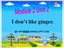 《I don/t like ginger》PPT课件