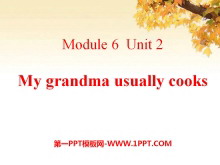 《My grandma usually cooks》PPT课件