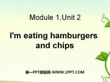 《I/m eating hamburgers and chips》PPT课件3