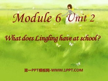 《What does Lingling have at school?》PPT课件