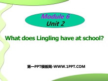 《What does Lingling have at school?》PPT课件2