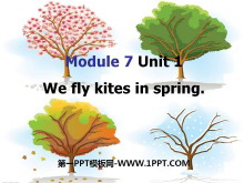 《We fly kites in spring》PPT课件2