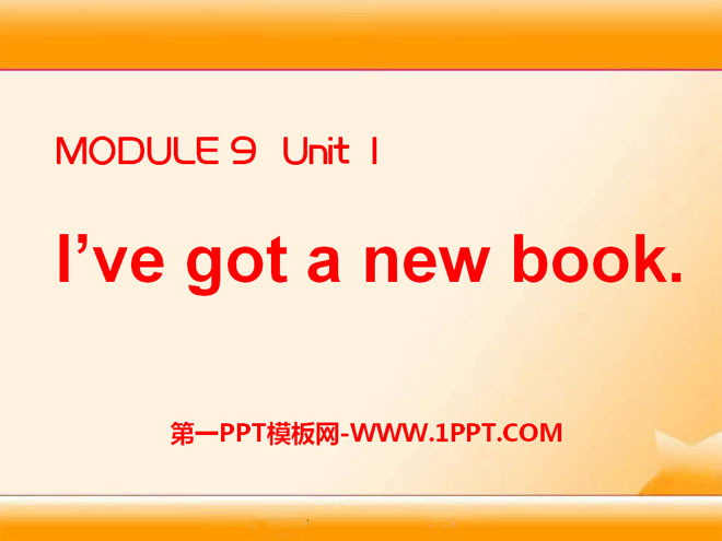 《I\ve got a new book》PPT课件