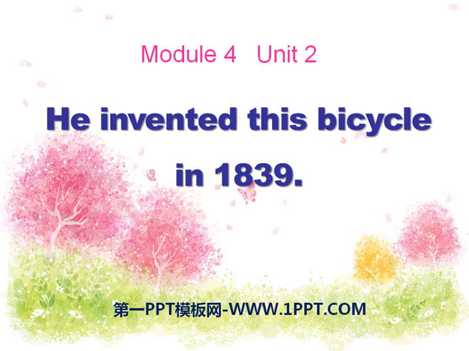 《He invented this bicycle in 1839》PPT课件