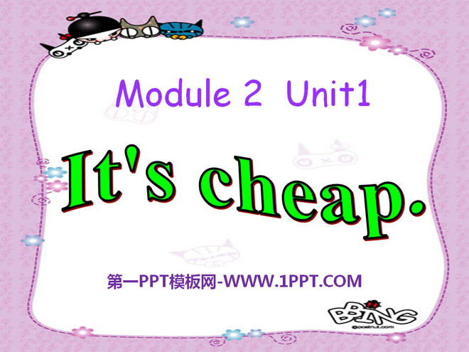 《It\s cheap》PPT课件