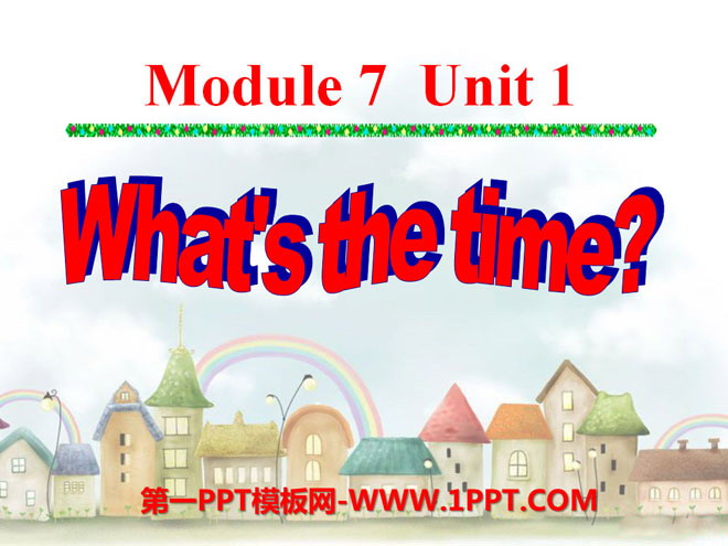 《What\s the time?》PPT课件2