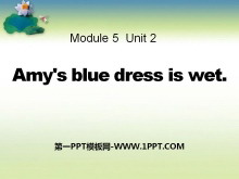 《Amy/s blue dress is wet》PPT课件