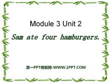 《Sam ate four hamburgers》PPT课件4