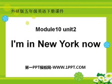 《I/m in New York now》PPT课件