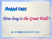 《How long is the Great Wall?》PPT课件3