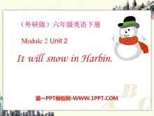 《It will snow in Harbin》PPT课件3
