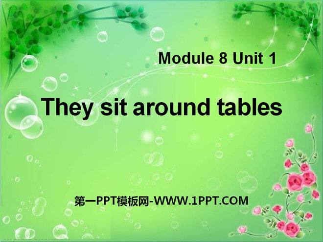 《They sit around tables》PPT课件4