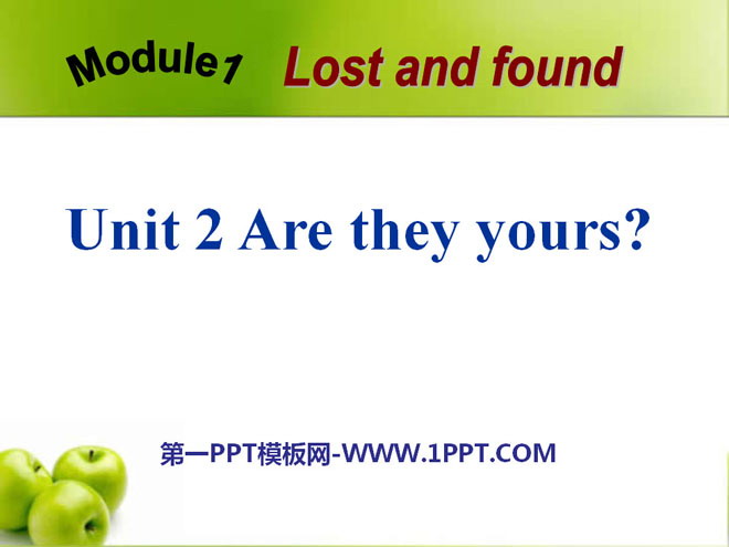 《Are they yours?》PPT课件2