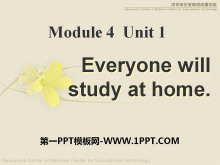 《Everyone will study at home》Life in the future PPT课件3