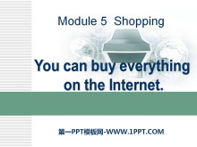 《You can buy everything on the Internet》Shopping PPT课件2