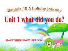 《What did you do?》A holiday journey PPT课件