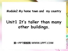 《It/s taller than many other buildings》My home town and my country PPT课件2