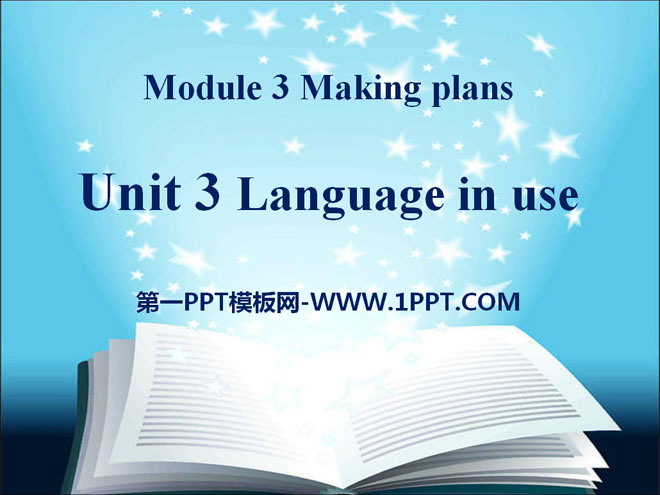 《Language in use》Making plans PPT课件3