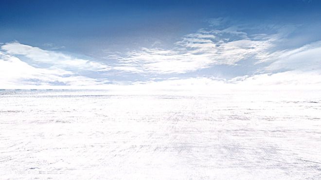 天空下的雪地PPT背景图片