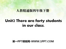 《There are forty students in our class》PPT课件5
