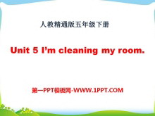 《I/m cleaning my room》PPT课件4