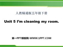 《I/m cleaning my room》PPT课件6
