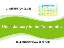 《January is the first month》PPT课件
