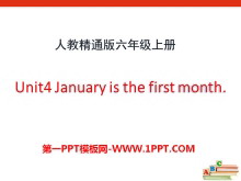 《January is the first month》PPT课件3