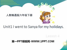 《I went to Sanya for my holidays》PPT课件4