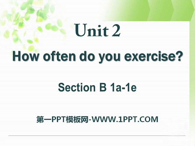 《How often do you exercise?》PPT课件24