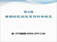 《唐朝的民族政策与科举制度》繁荣与开放的社会—隋唐PPT课件