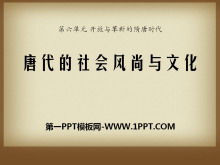 《唐代的社会风尚与文化》开放与革新的隋唐时代PPT课件