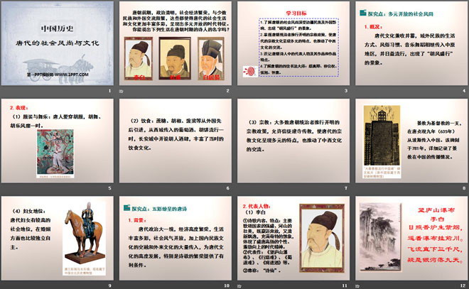 《唐代的社会风尚与文化》开放与革新的隋唐时代PPT课件2