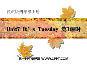 《It/s Tuesday》PPT