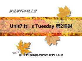 《It/s Tuesday》PPT课件
