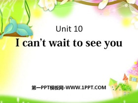 《I can/t wait to see you》PPT