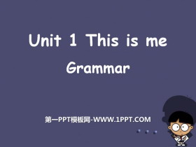 《This is me》GrammarPPT