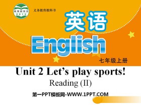 《Let/s play sports》ReadingPPT